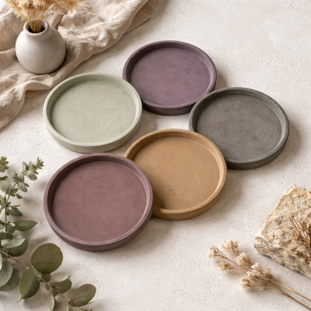 Minimal Concrete Jewelry Tray