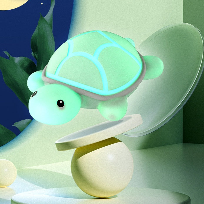 Satsus® Squishy Silicone Cute Turtle LED Night Light - Perfect Gift for Kids and Girls