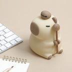 Satsus® Flower Capybara Squishy Silicone Night Light - Perfect Gift for Kids and Girls