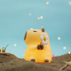 Satsus® Flower Capybara Squishy Silicone Night Light - Perfect Gift for Kids and Girls