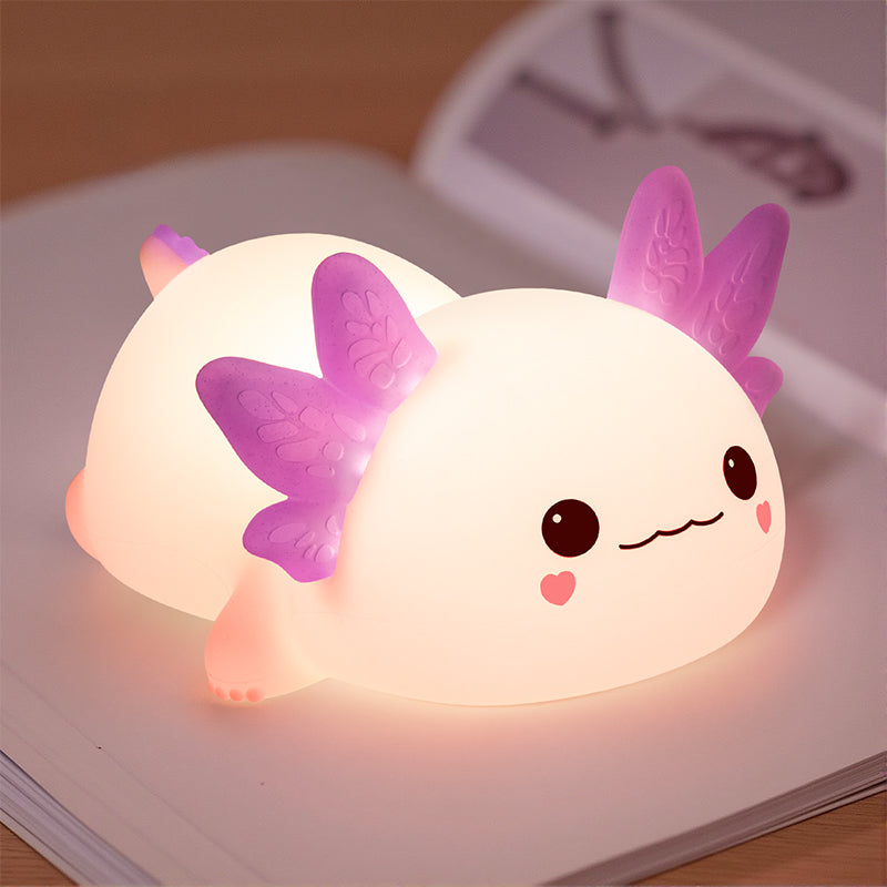 Satsus® Limited Version Axolotl Squishy Silicone Night Light - Perfect Gift