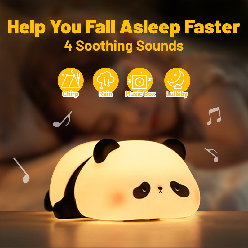 Satsus® Cute Panda Night Light LED Squishy Tap Lamp Best Gift for Baby and Girl