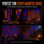 Lighted 3D Flying Bat Halloween Wall Decorations