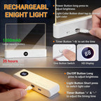 LED Book Reading Light — Portable, Rechargeable, Adjustable Brightness, Clip-On, Eye-Caring, Flexible Neck