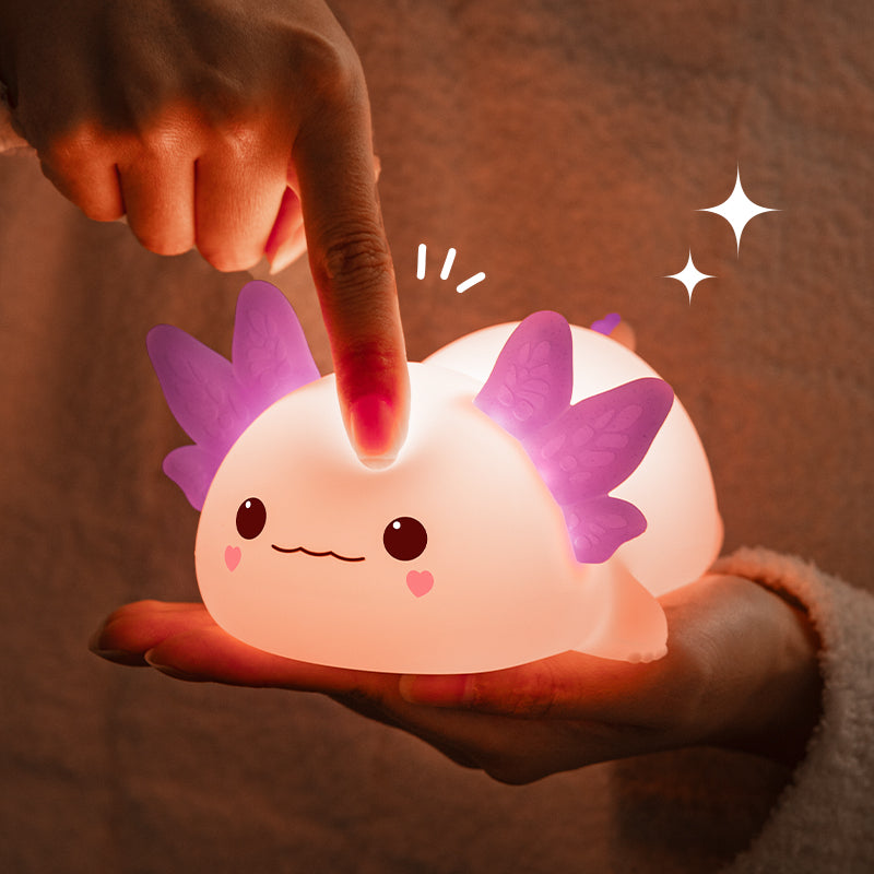 Satsus® Limited Version Axolotl Squishy Silicone Night Light - Perfect Gift