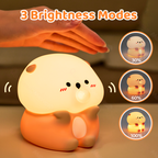 Satsus® Otter Bubble Blowing Baby Squishy Silicone Night Light Soft Glow Adorable Funny Perfect for Gift