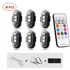 RGB LED Strobe Light — Wireless, Rechargeable, Color-Changing, Portable, DMX-Compatible, Sound-Activated