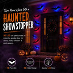 Lighted 3D Flying Bat Halloween Wall Decorations