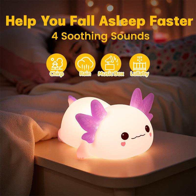 Satsus® Limited Version Axolotl Squishy Silicone Night Light - Perfect Gift