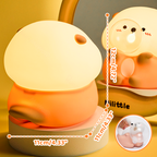Satsus® Otter Bubble Blowing Baby Squishy Silicone Night Light Soft Glow Adorable Funny Perfect for Gift