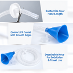 Portable Urinal Bottle,With funnel (Unisex)suitable for various emergency situations