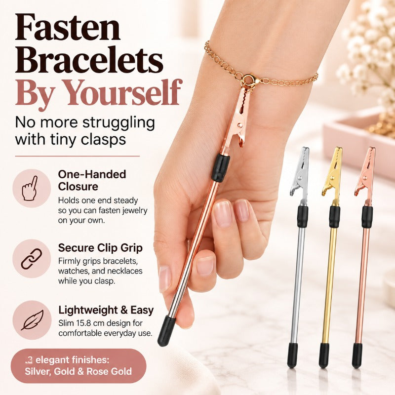 One-Hand Jewelry Fastener