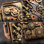 Gears of Time Brass Pocket Lighter