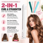 Woyuosn 2-in-1 Mini Curling Iron