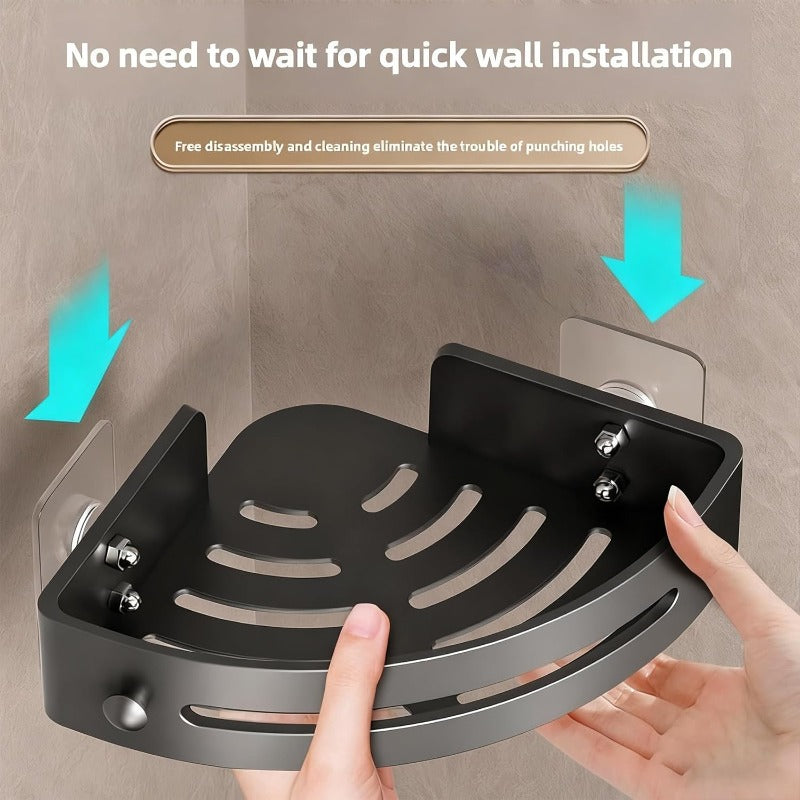 No-Drill Triangle Shower Caddy