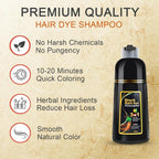 3-in-1 Instant Black Hair-Dye Shampoo