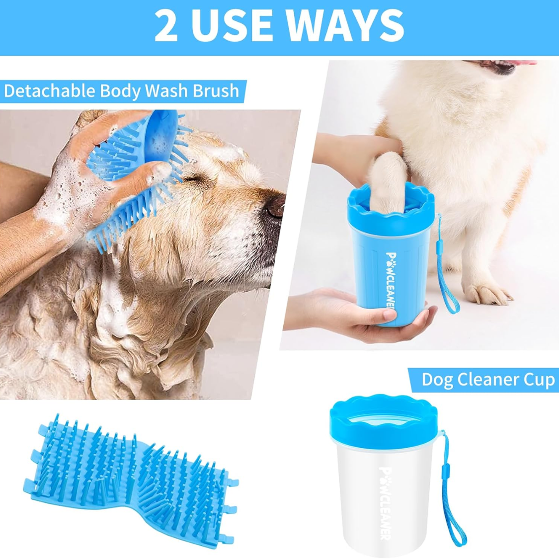 Satsus Paw Wash Kit — 7-in-1 Paw Cleaner Set