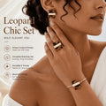 Bold Leopard Gold Statement Set
