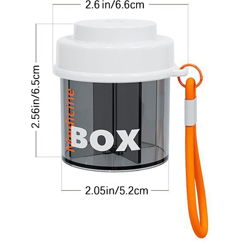 Compact Divided Pill Case