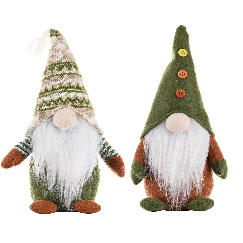 Decorative gnome figure made of fleece fabric
