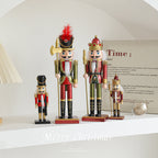 Wooden Nutcracker Figure for Christmas Table Decoration