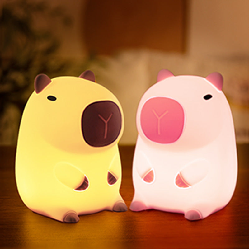 Satsus® Limited Pink Capybara Squishy Night Light - Perfect Gift for Kids and Girls
