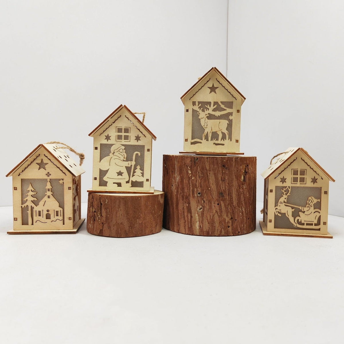 Decorative wooden house for the Christmas season