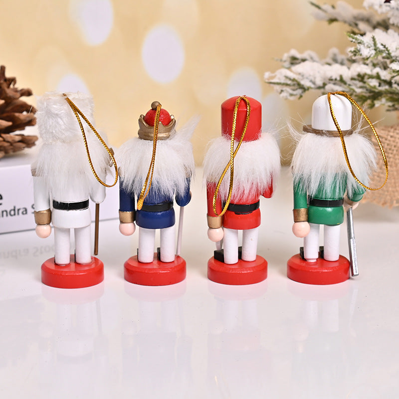 Nutcracker figure made of wood, 10 cm