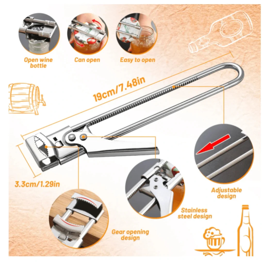 Adjustable Stainless Steel Jar Opener