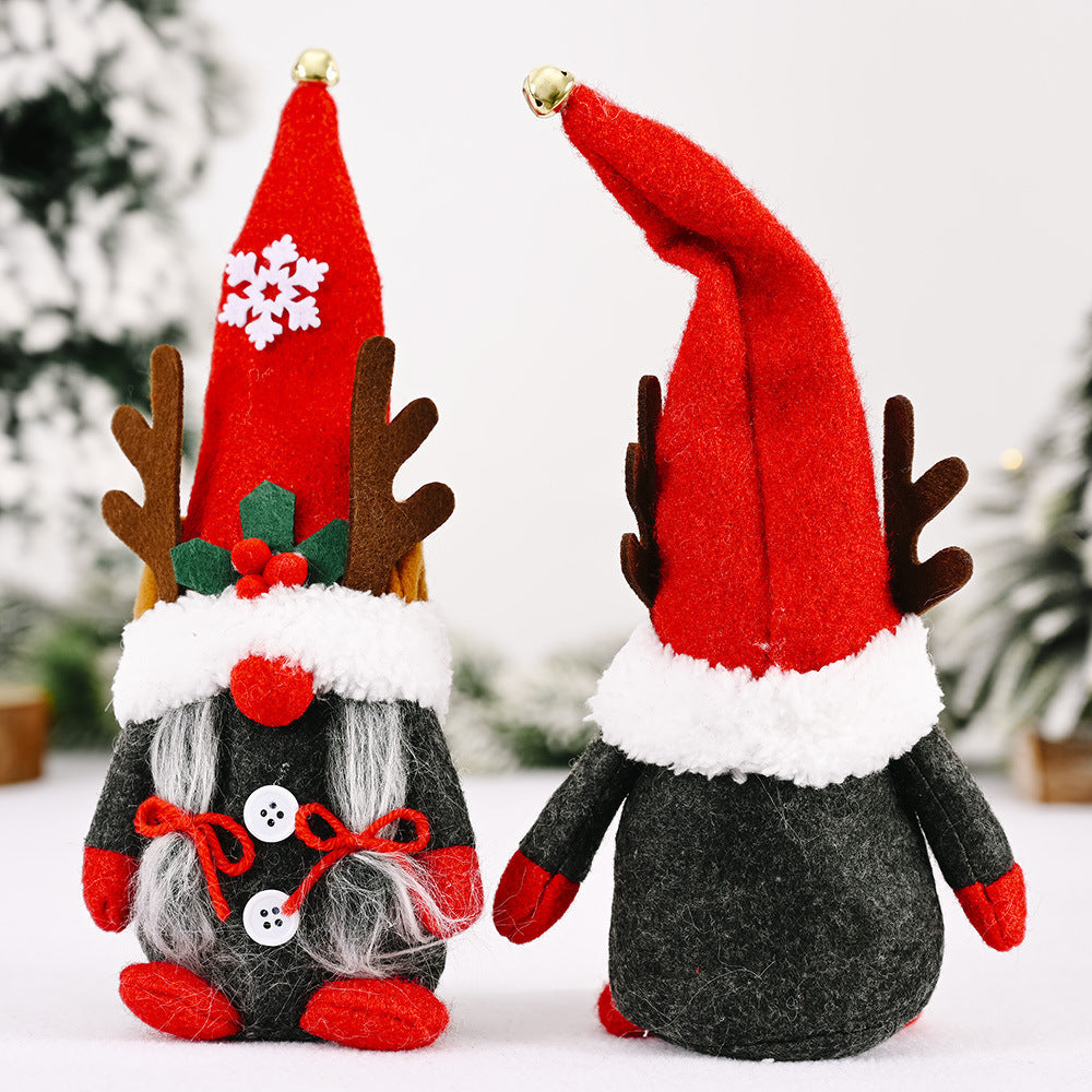 Decorative gnome figure with antlers