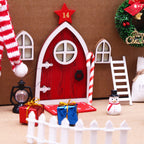 Miniature Elf Door with Lighting Effect for Dollhouses