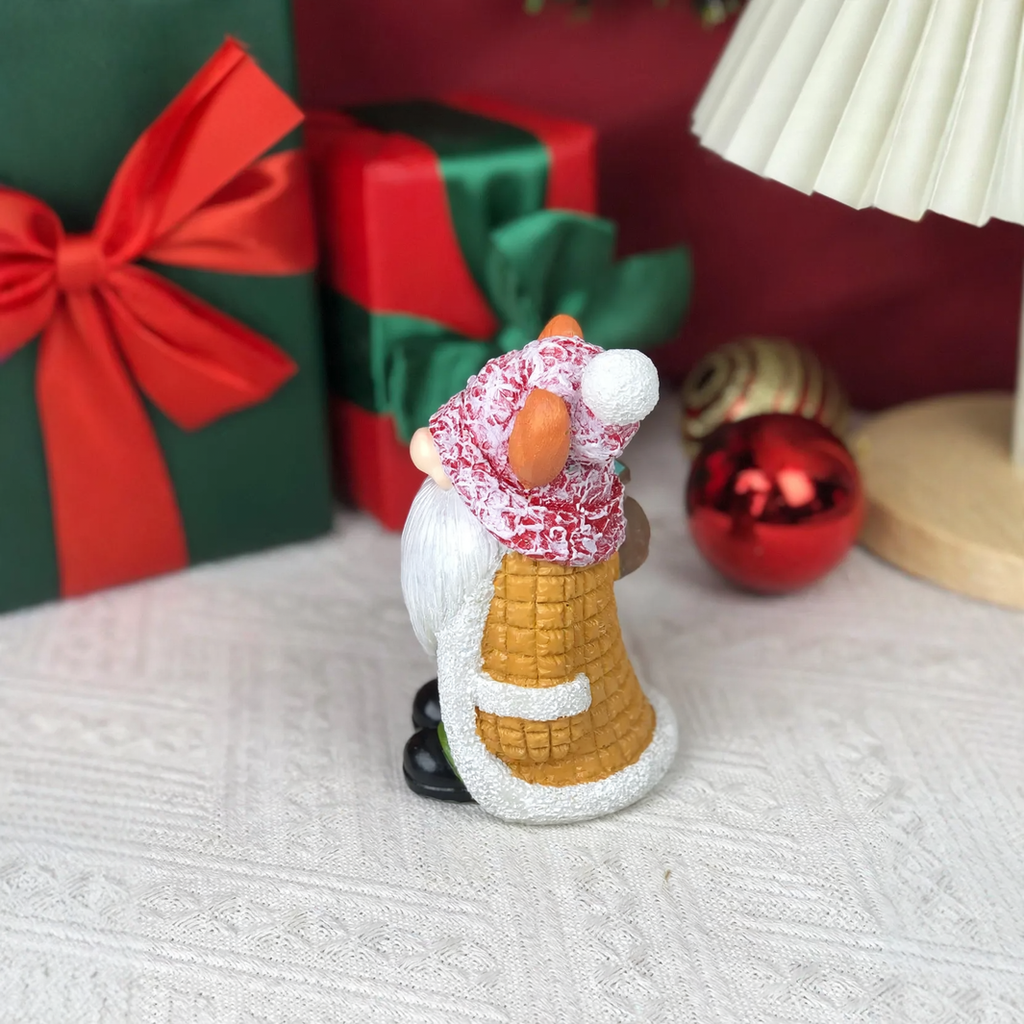 Decorative gnome figure made of resin