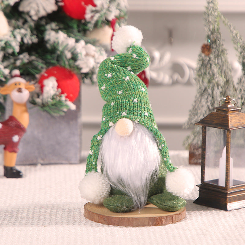 Gnome figure with knit hat and pompom, standing