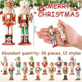 Wooden nutcracker ornaments in a set