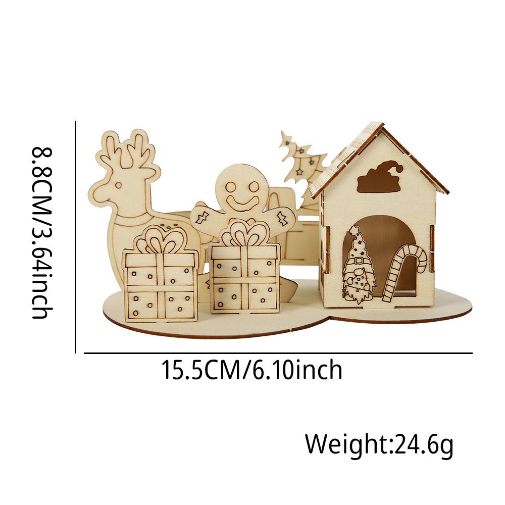 DIY Christmas House Kit, Wood, various designs