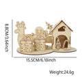 DIY Christmas House Kit, Wood, various designs