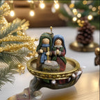 Christmas nativity figurine pendant made of resin