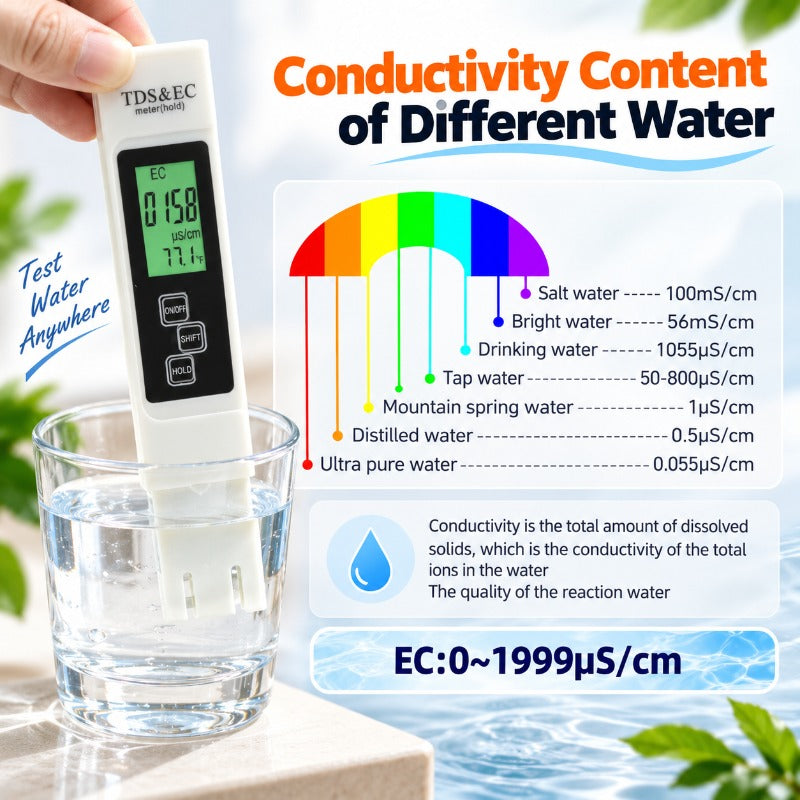 PureMeter 4 in 1 Tds Meter Digital Water Tester