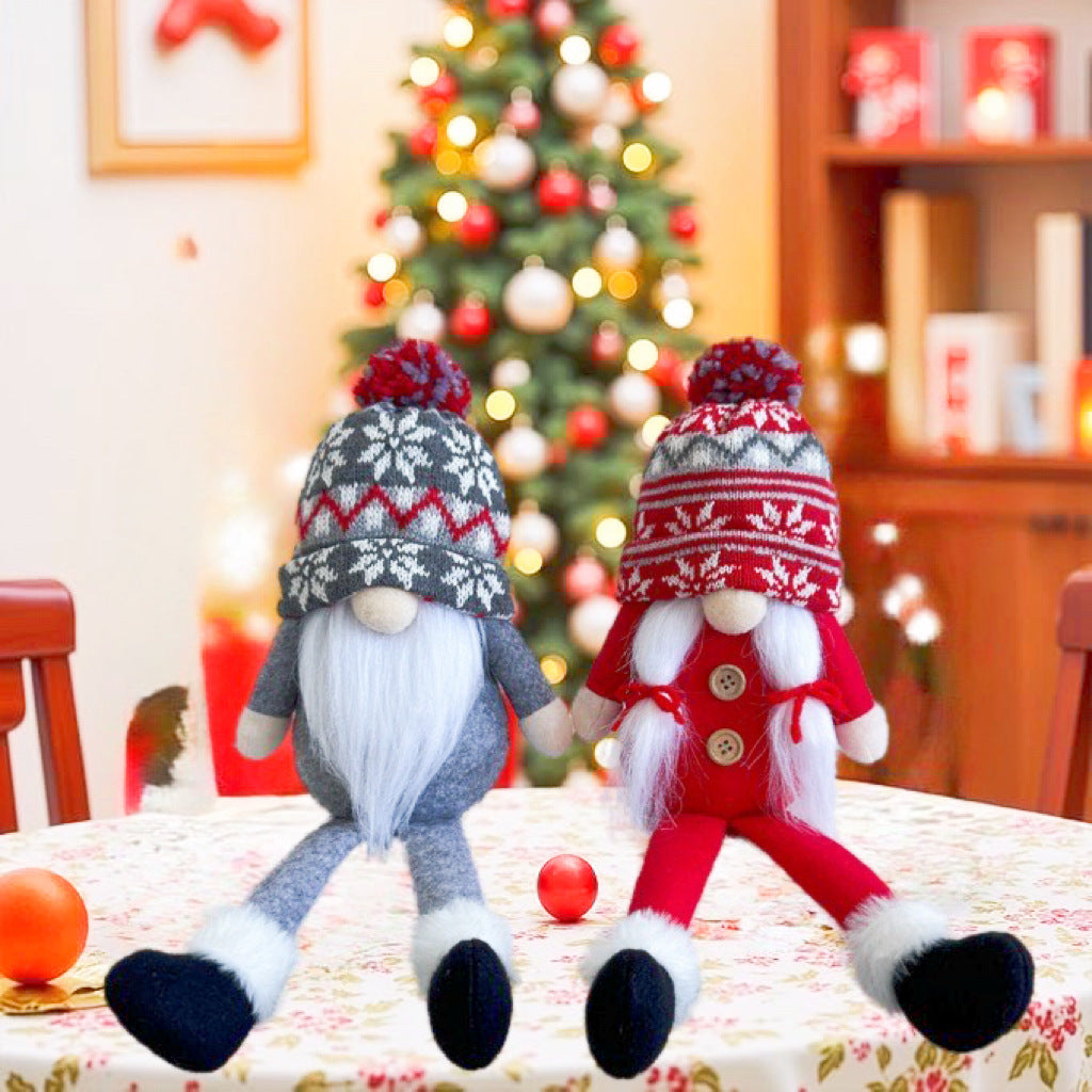 Christmas Elf with Long Legs, Textile Mix