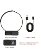 Satsus| Portable 160° Pet Camera for Cats & Dogs with 1080P HD Video – 32GB