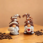 Christmas gnome figures made of synthetic resin