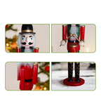 Wooden Nutcracker Soldier, 14 inches, Drummer Design
