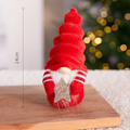 Decorative gnome with antlers, fabric figure