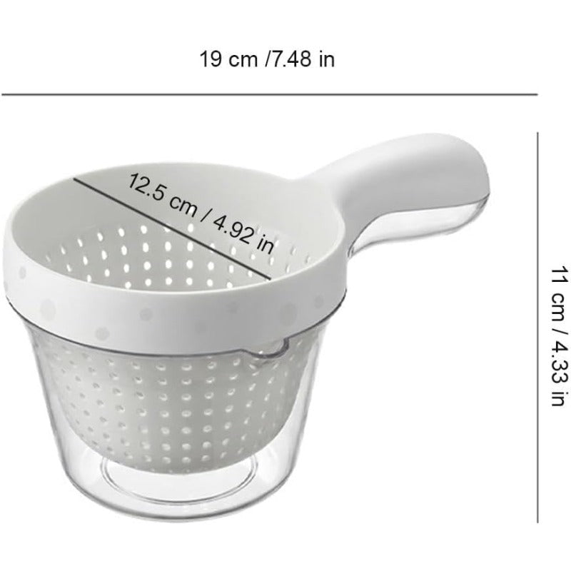 2-in-1 Strainer Serving Bowl