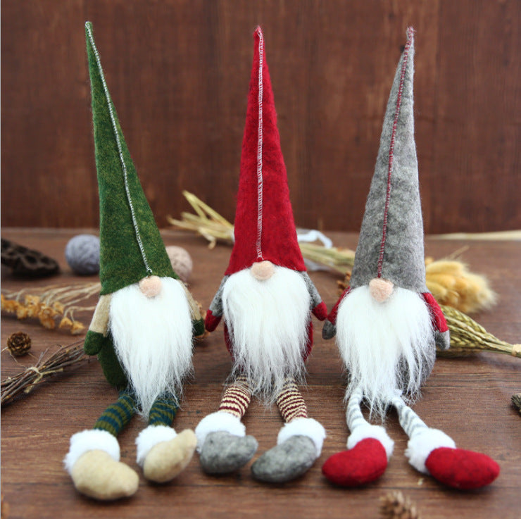 Christmas Elf Figure with Long Legs