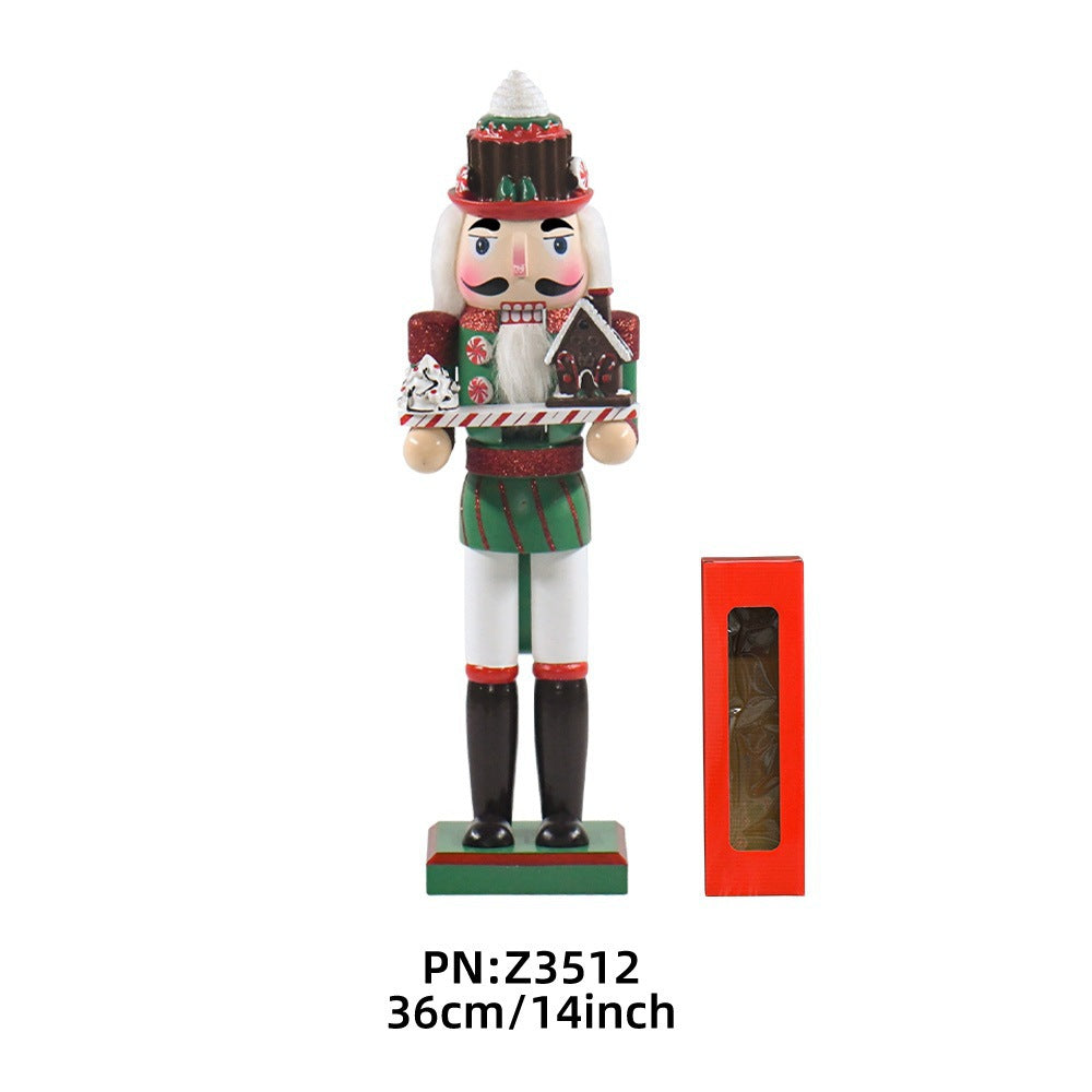 Nutcracker decorative figure, wood, 35 cm