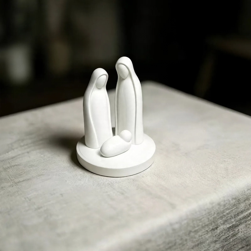 Modern Nativity Sculpture, 3D Print