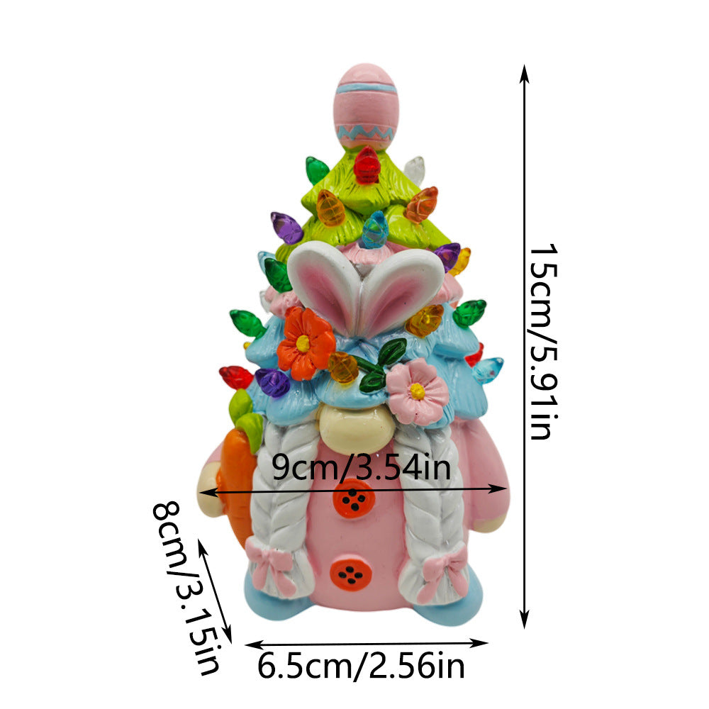 Decorative gnome figure with integrated lighting