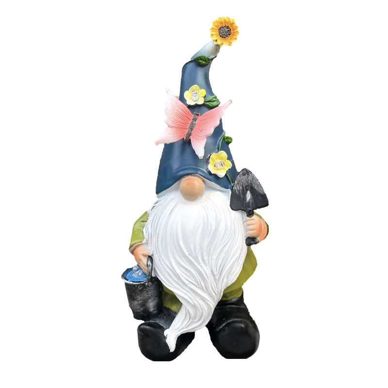 Decorative gnome figure in country house style