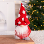 Decorative gnome figure with reindeer antlers